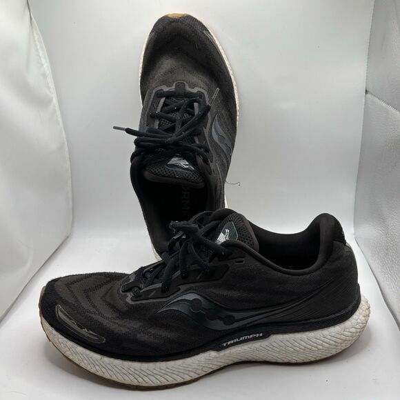 Saucony Triumph 19 Men’s Size 10 Black Activewear Gym Style Code S20678-12 Form main image 5
